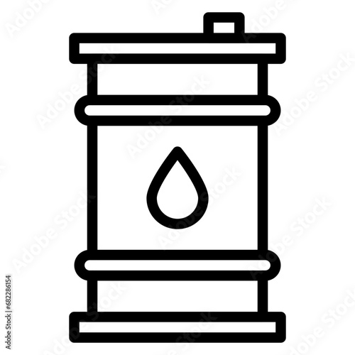 Crude Oil Line Icon