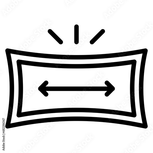 Fabric Stretch Line Icon