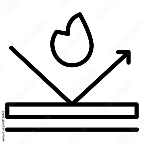 Fireproof Line Icon