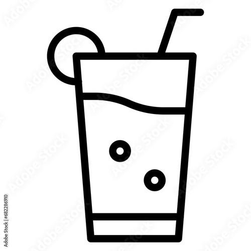 Juice Line Icon