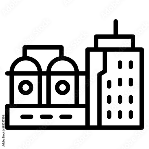 Refinery Line Icon