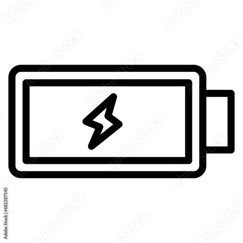 Charge Battery Line Icon