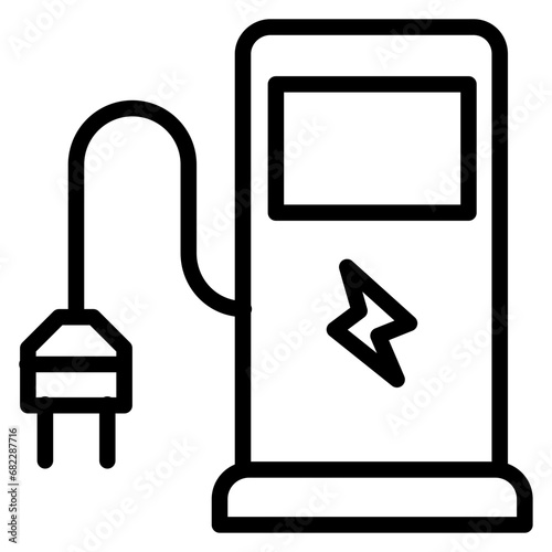Free Charging Line Icon