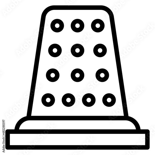 Thimble Line Icon