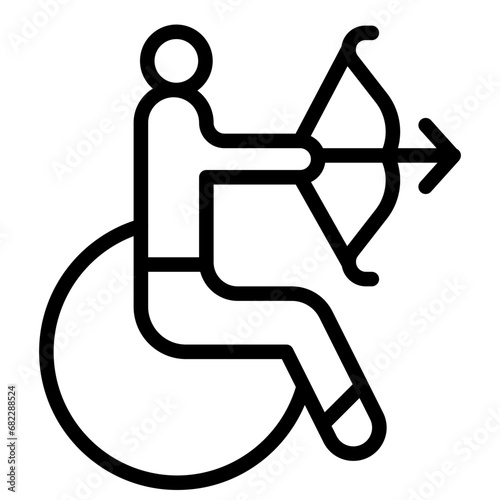 Paralympics Line Icon