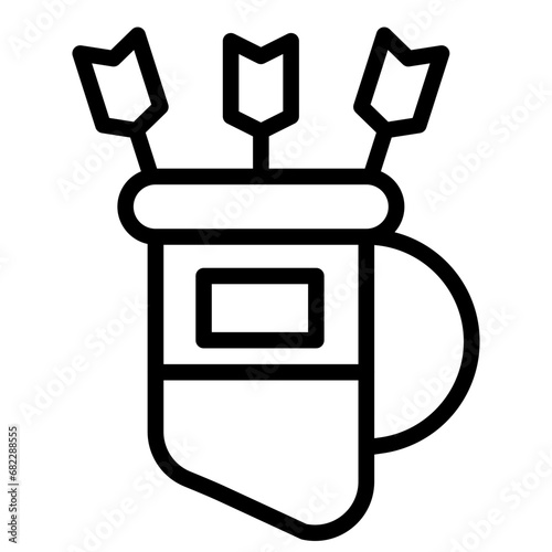 Quiver Line Icon
