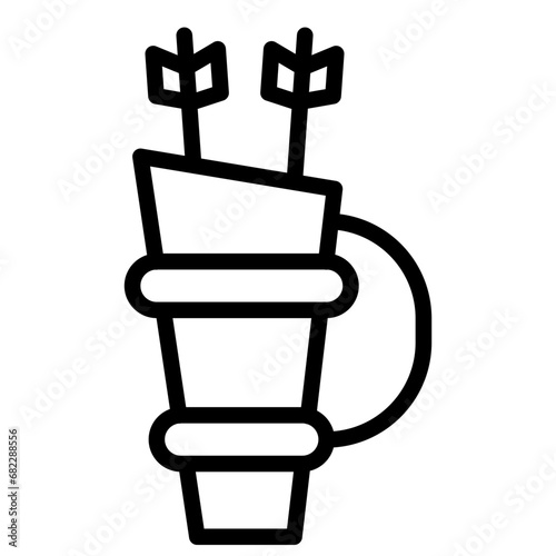 Quiver Line Icon