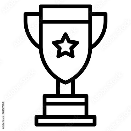 Trophy Line Icon