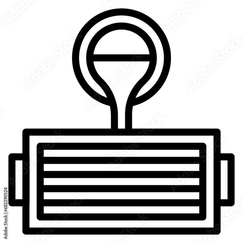 Moulding Box Line Icon