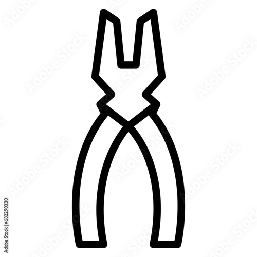 Plier Line Icon