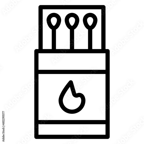 Matches Line Icon