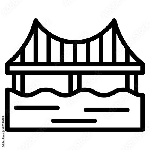 Bridge Line Icon