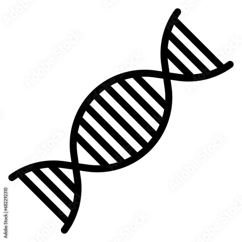 DNA Line Icon