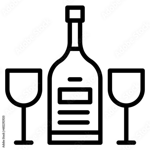 Alcohol Line Icon