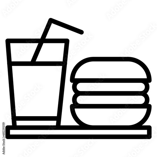 Food Addiction Line Icon