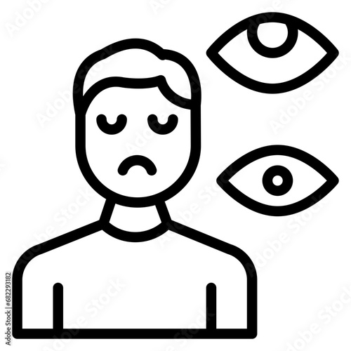 Paranoia Line Icon