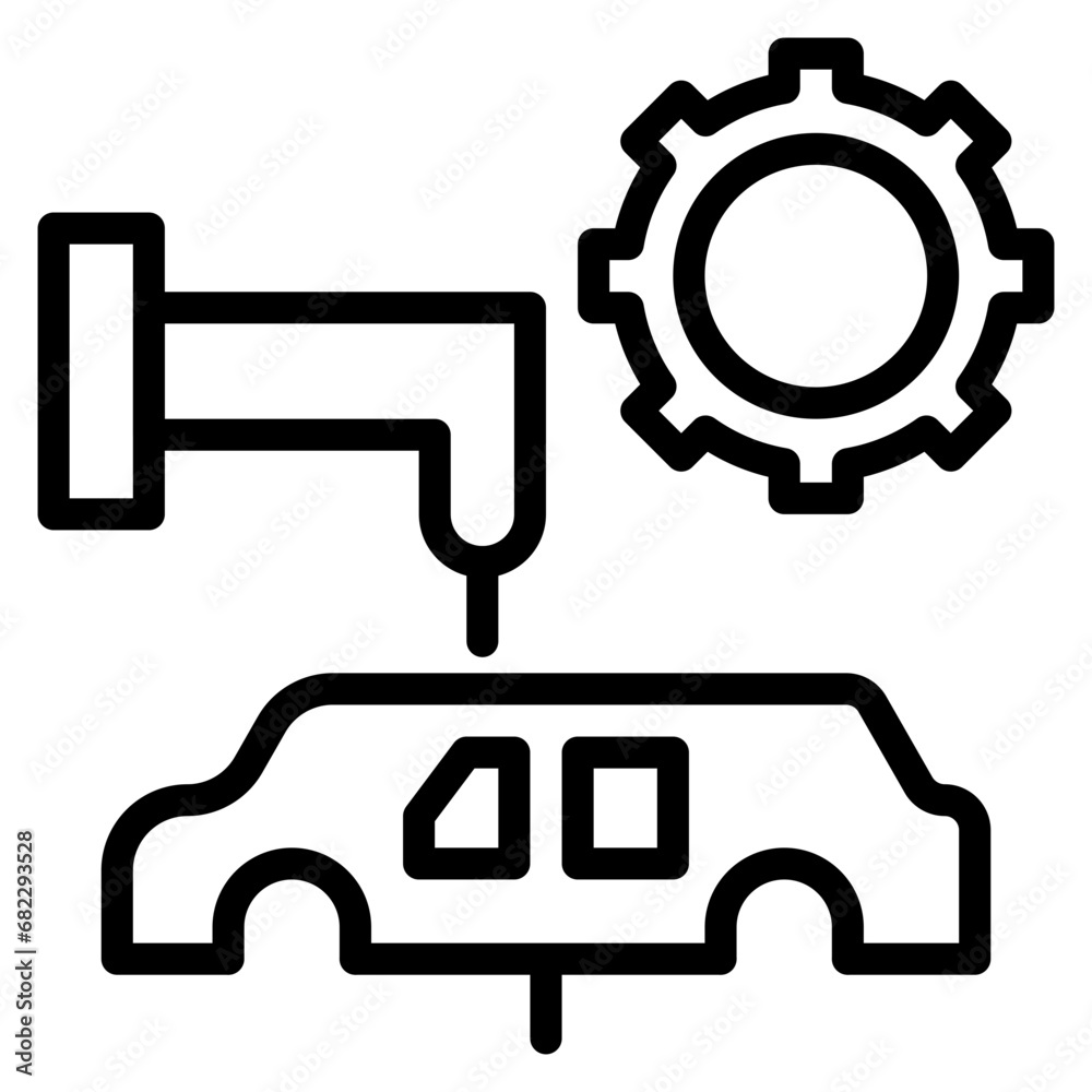 Fixed Automation Line Icon