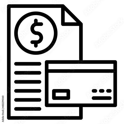 Credit Report Line Icon
