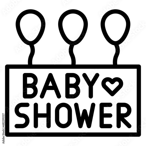 Baby shower Line Icon