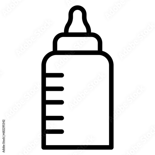 Milk bottle Line Icon