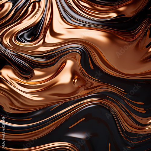 abstract representations of liquid bronze