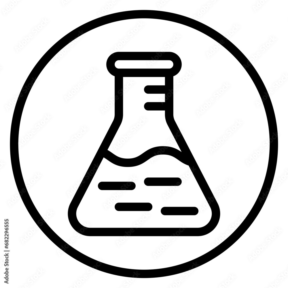 Flask Line Icon