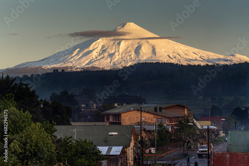 Obraz na płótnie Vulkan Villarica, Villarica, Chile, Südamerika w salonie