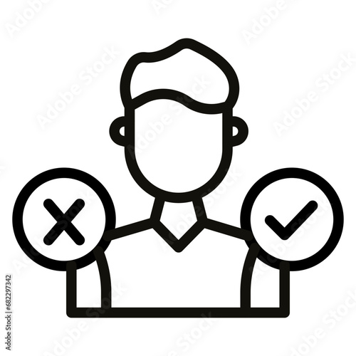 Decision Making Line Icon