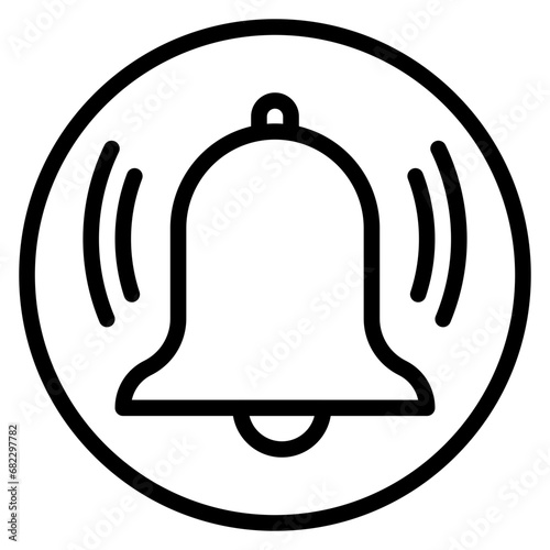 Bell Line Icon