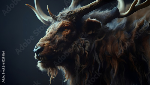Majestic Moose - AI generated Illustration, realistic