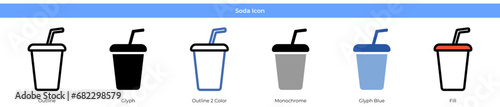 Soda Icon Set photo