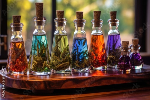 variety of cannabis oils in dropper bottles