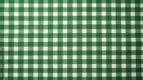 green and white plaid tablecloth texture background