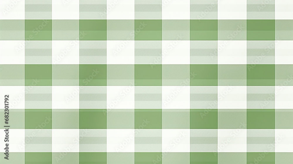 green and white plaid tablecloth texture background