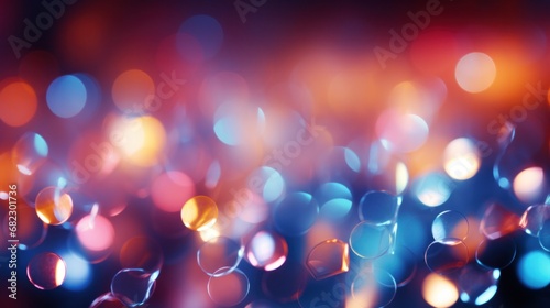 abstract background features a blurred pattern of colorful lights that can create a calming