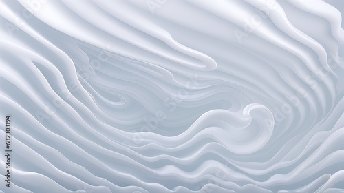 Abstract white grey waves smooth blurred background