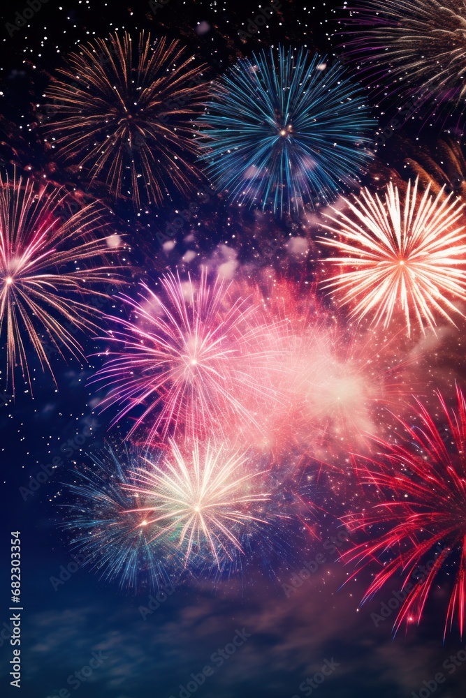 Obraz premium The grand finale of any carnival is the fireworks display,