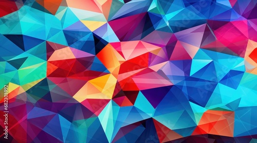 a colorful and intricate pattern of geometric shapes