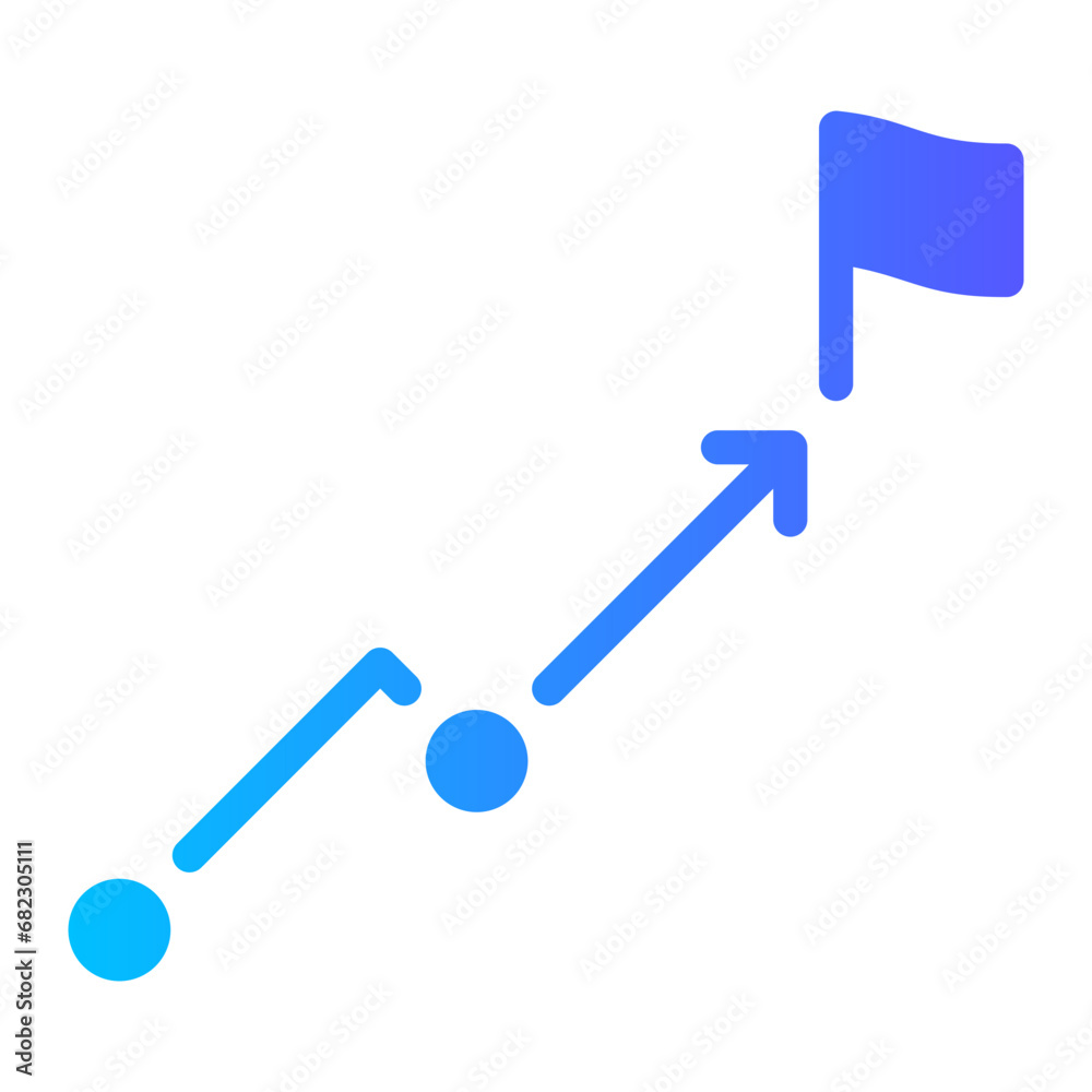 goal gradient icon goal gradient icon