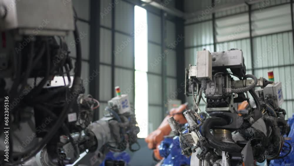 Robotic arm factory.
