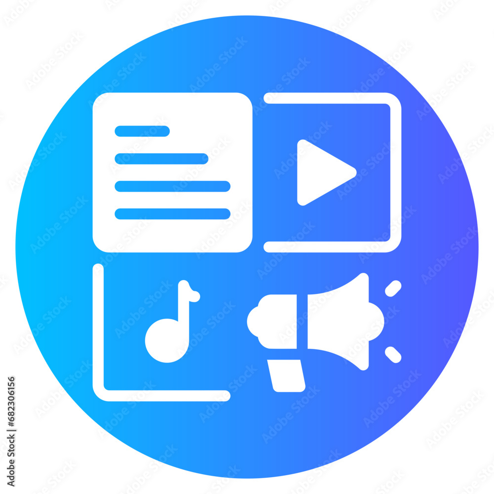 storytelling gradient icon storytelling gradient icon