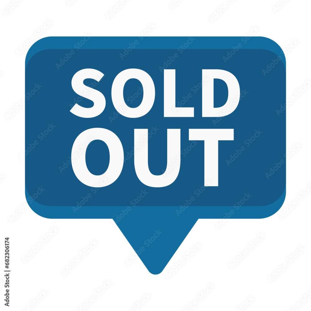 Sold Out In Blue Rectangle Shape For Information Product Promotion Business Marketing
Sold Out In Blue Rectangle Shape For Information Product Promotion Business Marketing