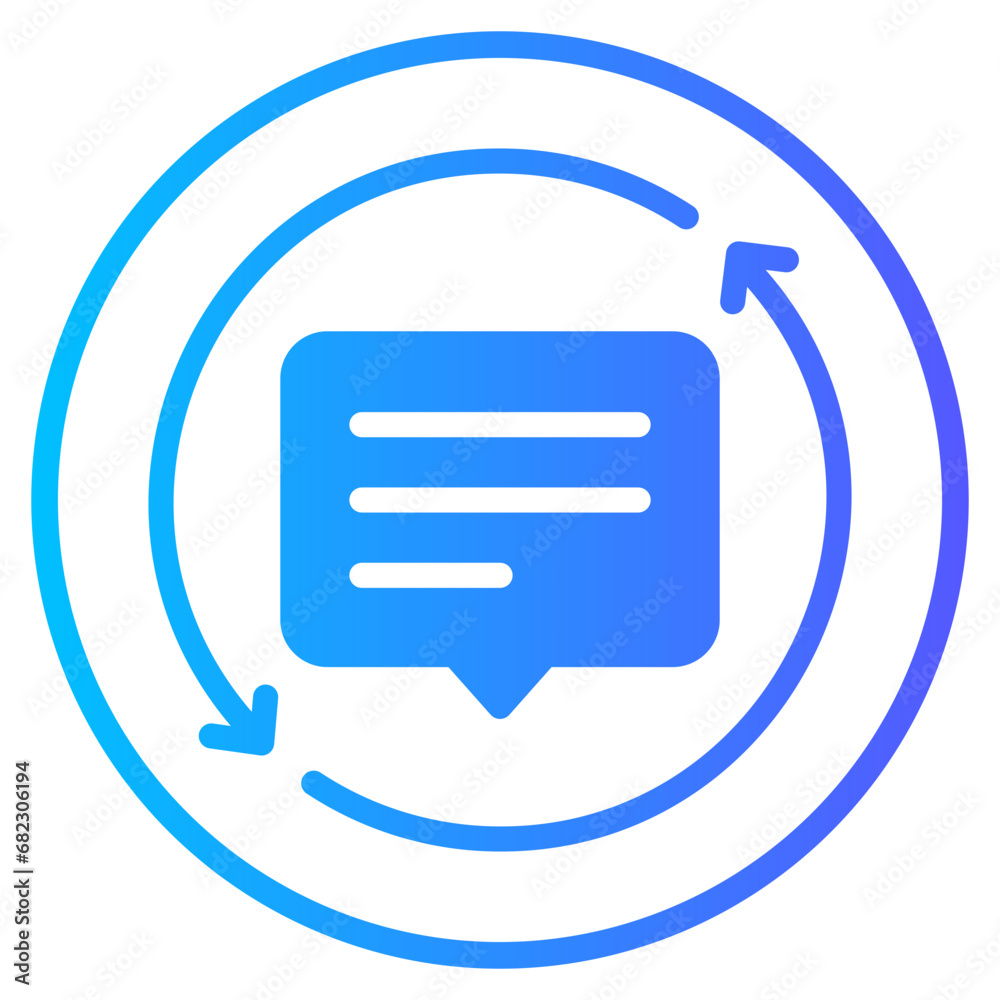 feedback gradient icon feedback gradient icon