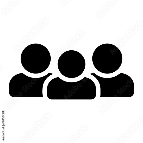 customer glyph icon