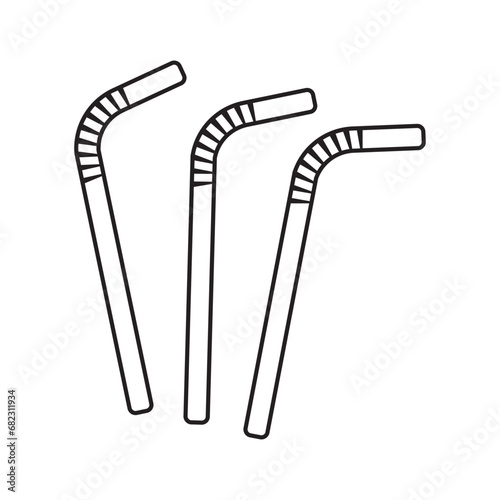 straws icon design vector isolated