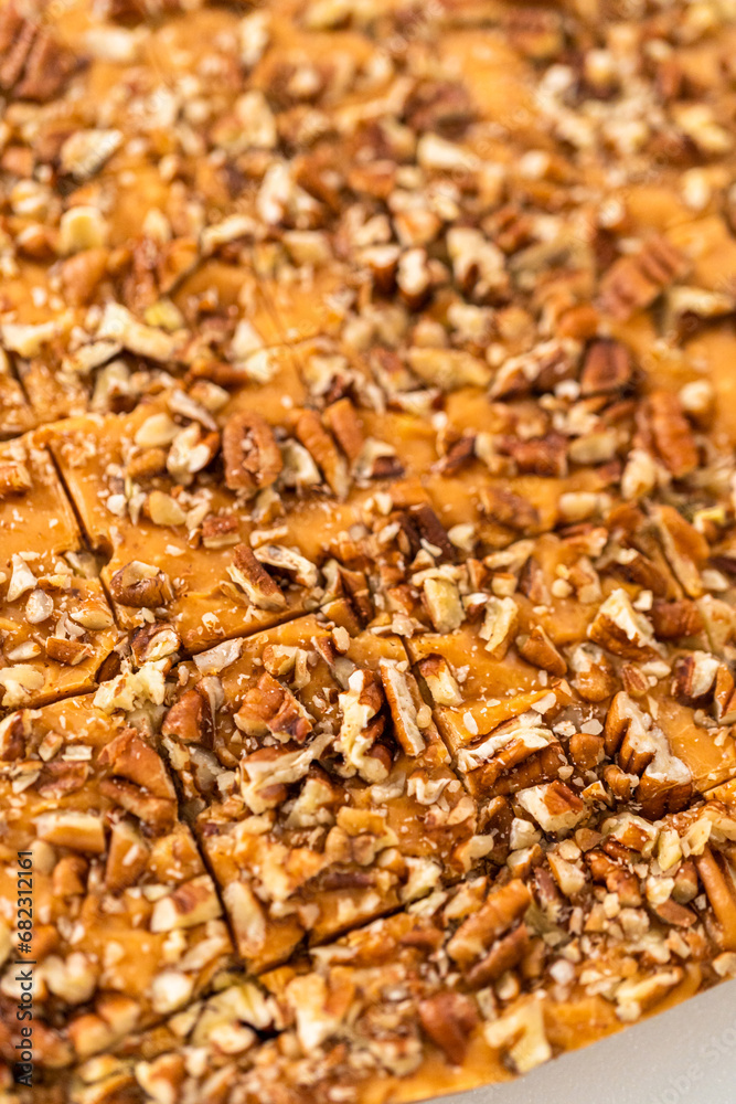 Pumpkin spice fudge with pecans Pumpkin spice fudge with pecans