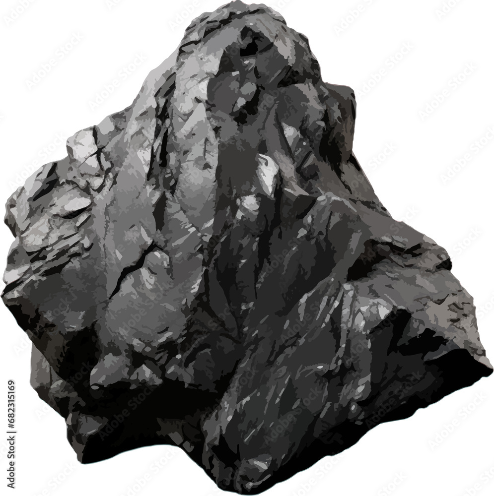 Coal stone clip art
