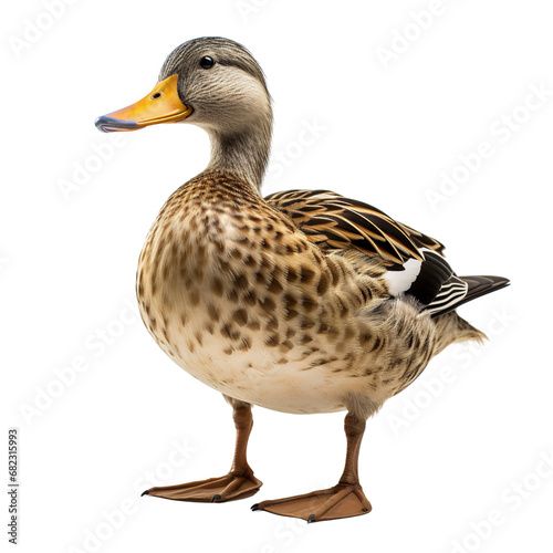 Duck isolated on white background
