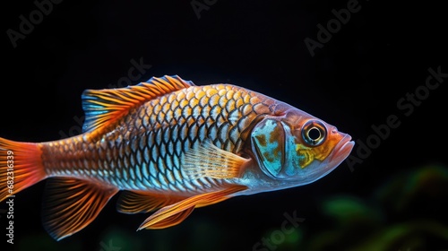 Close-up, fish in an aquarium