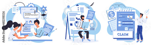 Financial audit vector illustration. A well-structured financial plan is foundation financial success, guiding growth Accurate calculations are indispensable for statement preparation